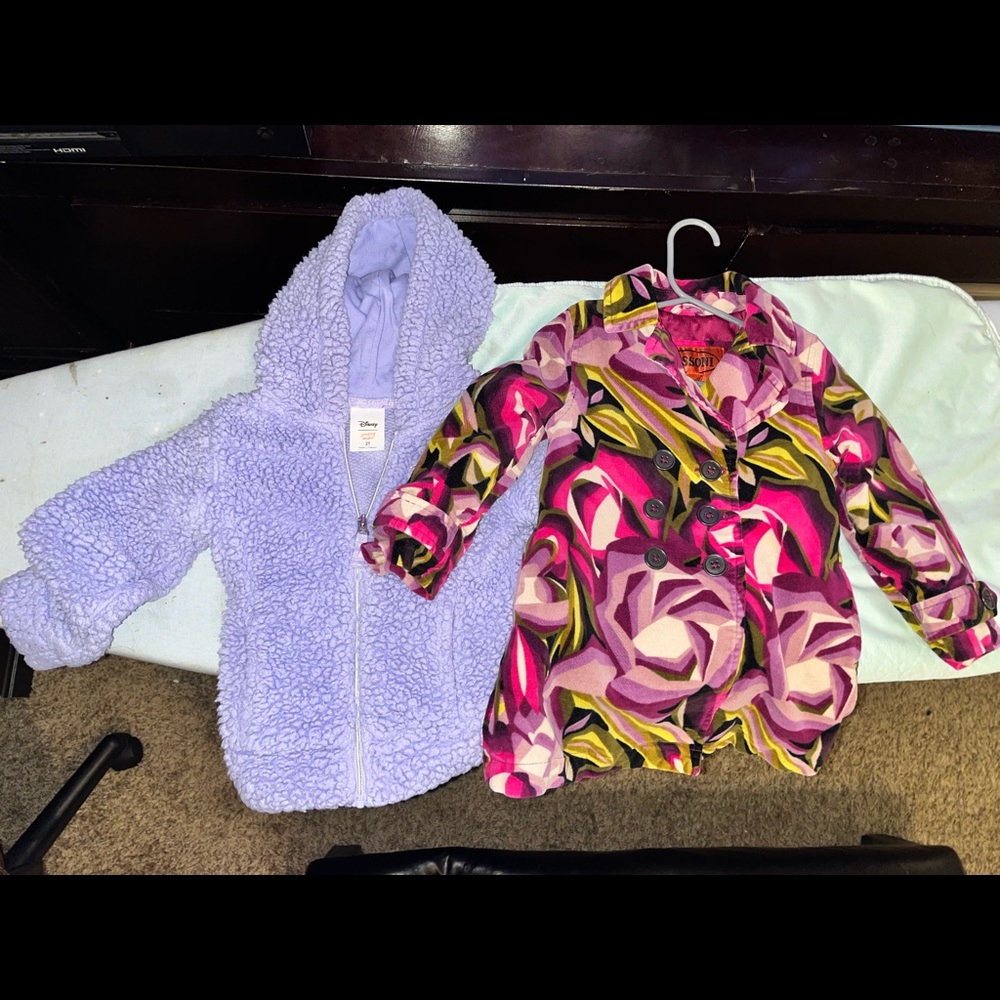 Disney Frozen Fuzzy Winter Jacket and Missoni Peacoat